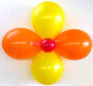 Latexballons Rotgelb