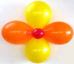 Luftballons. blumige Ballondeko