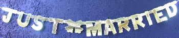 Hochzeitsdekoration Banner Silber Hochzeitsdekoration Banner Silber