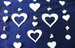 Hochzeitsdekoration Glitter Decoration Herzen Bild