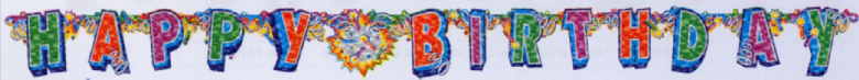 Geburtstag Happy Birthday Explosion Banner