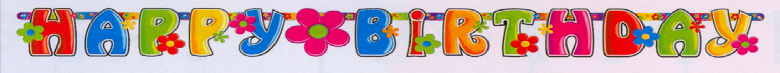 Geburtstag  Happy Birthday Girlande