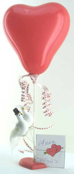 Herzballons Tischdekoration Tischst�nder Hochzeit