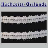 Hochzeitsgirlande Hochzeitsdeko in Weiß