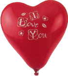 Luftballonherz Liebe