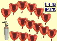 Hochzeitsdekoration Loving Hearts  BILD  Klein