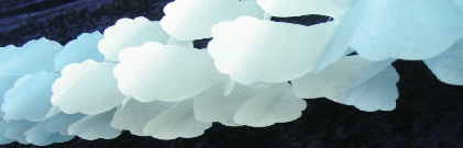 Hochzeitsdekoration PapierGirlande wei�pink 3