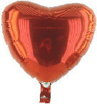 Rotes Herz Folie Transparent