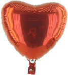 Rotes Herz Folie Transparent