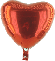 Rotes Herz Folie Transparent
