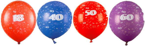 Latexballons ZahlenGruppe