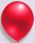 Latexballons Kristall rot
