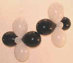 Ballondeko mit Luftballonblume, Ballondeko-mit-Luftballons-Ballonblumen-Dekoration-aus-Latexballons