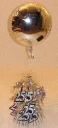 ballondeko silberne hochzeit