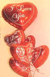 Folienballons Ballondeko, Herzballons Liebe