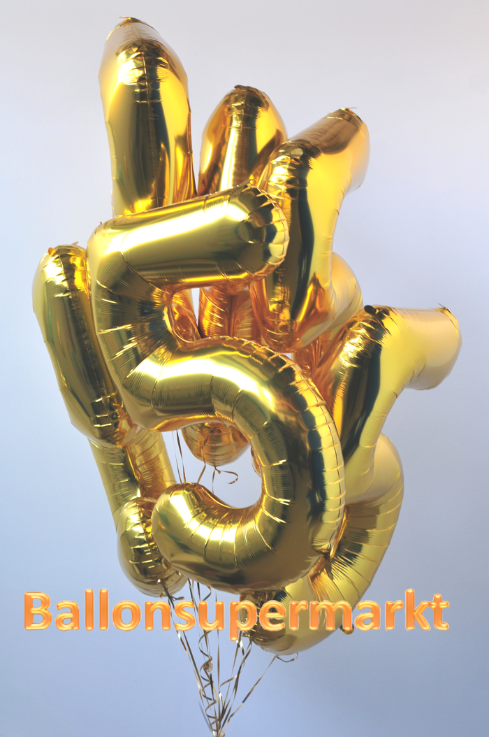 Ballons aus Folie, große Zahlen