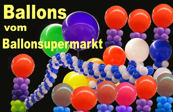 Luftballons vom Ballonsupermarkt