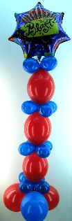 Ballondekoration-aus-Girlandenballons-Miniballons-und einem-Geburtstags-Folienballon