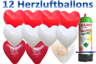 ballons helium hochzeit herzballons 1 liter helium