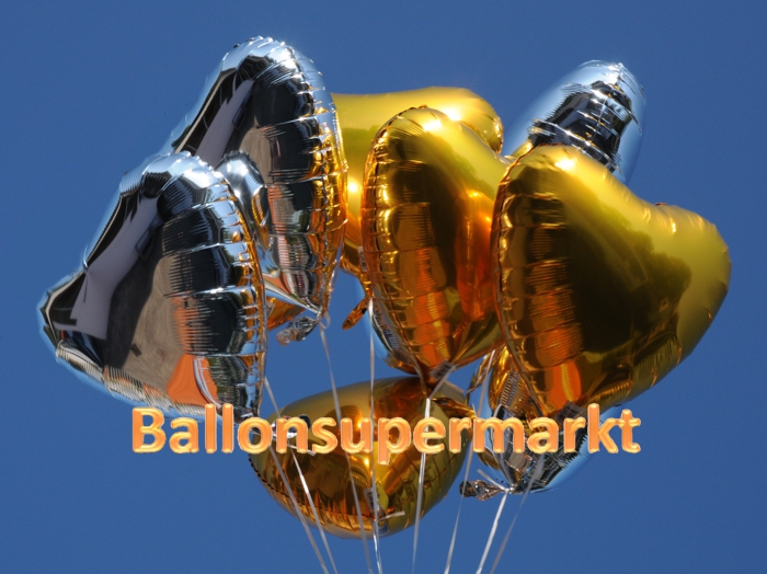 Folienballons-Herzen-Gold-und-Silber