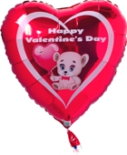 Happy Valentine 1, Ballons aus Folie zum Valentinstag