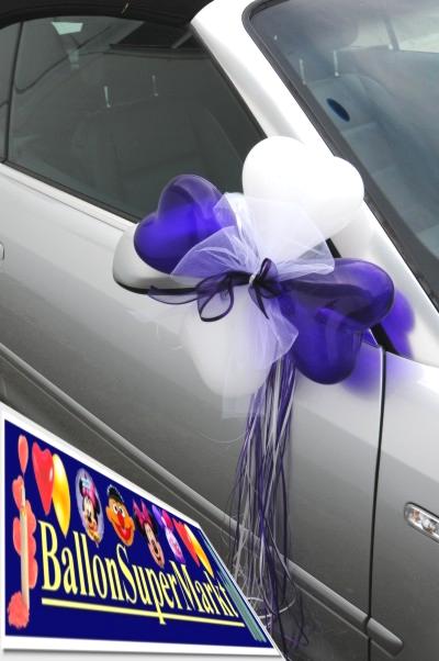 Autodekoration-Hochzeit-Ballondeko