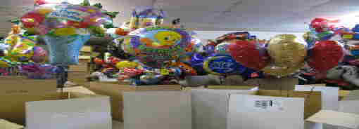 Luftballons im Versand Handelsversand Versandhandel