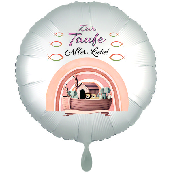 Luftballon aus Folie zur Taufe Arche