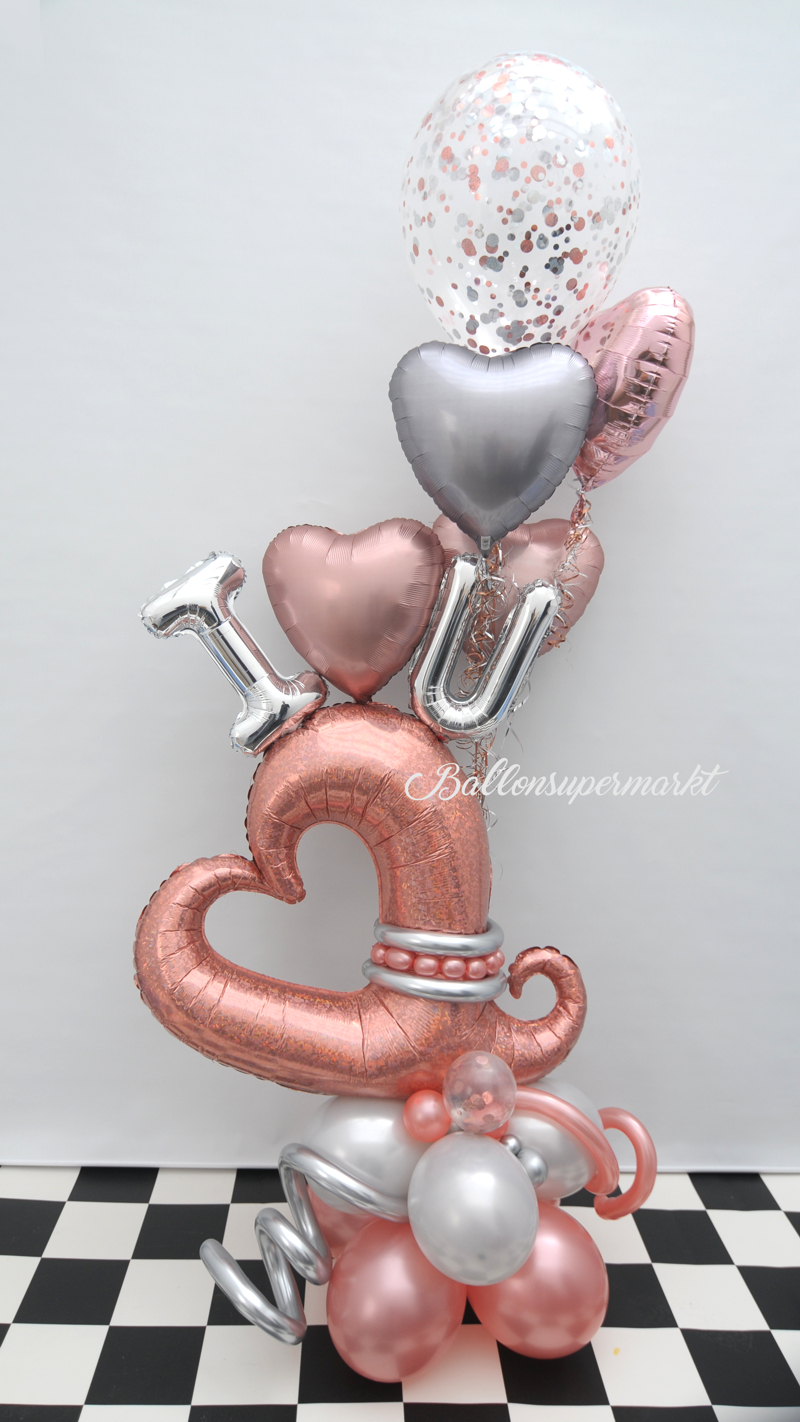 Ballondekoration I LOVE YOU 2020