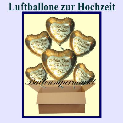 Luftballone mit Helium zur Hochzeit